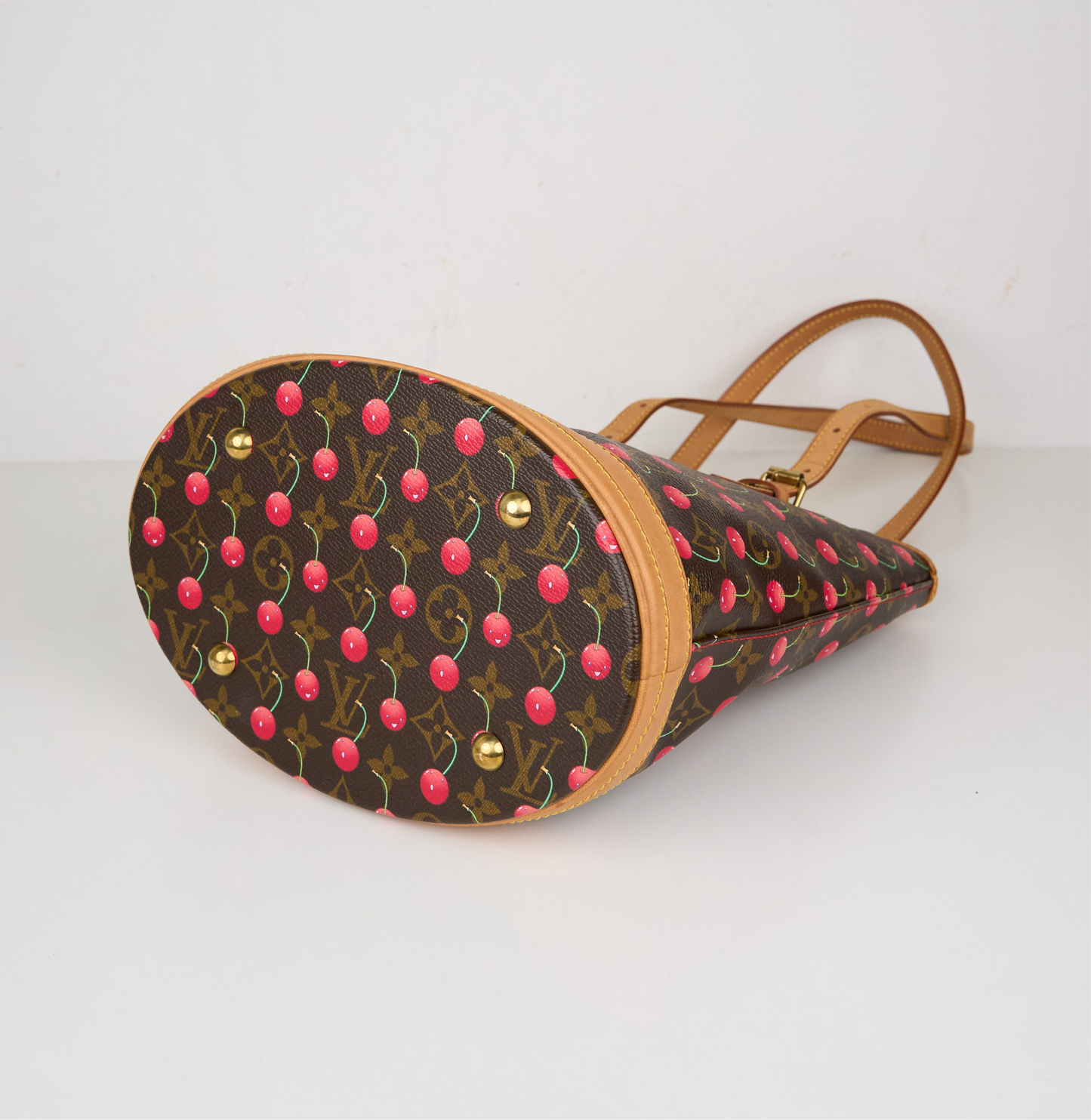Louis Vuitton X Takashima Murakami 2005 Monogram Cherry  Tote Handbag