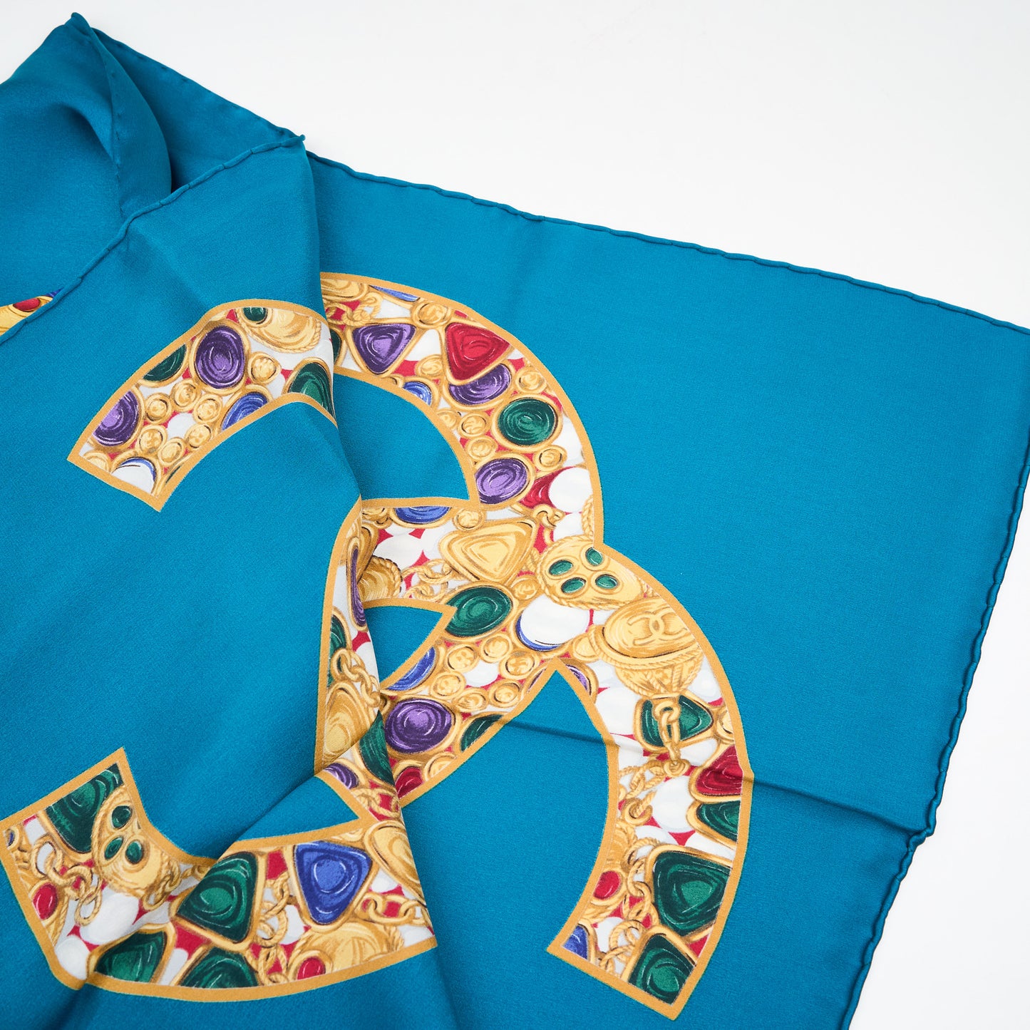 Chanel  | Coco Mark Silk Scarf