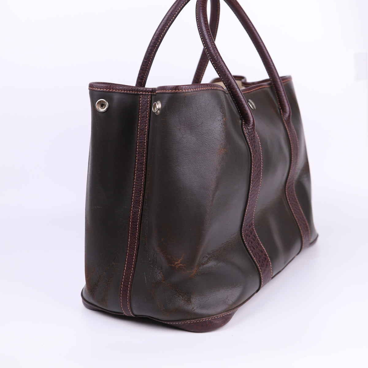 Hermes Amazonia Garden Party PM Handbag, right side