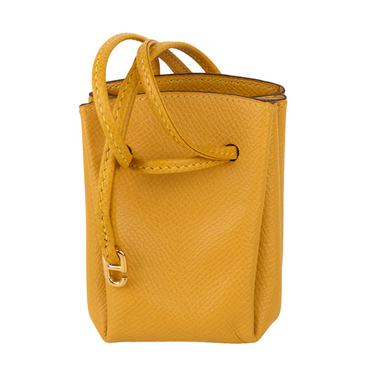 Hermes｜Mini Courchevel Vespa Pouch  Jaune 2000
