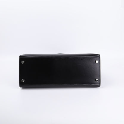 Hermes Kelly 28 Handbag in Box Calf Noir（Black）2006 PHW, bottom