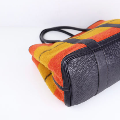 Hermes  Limited Garden Party PM Wool Handbag，corner1