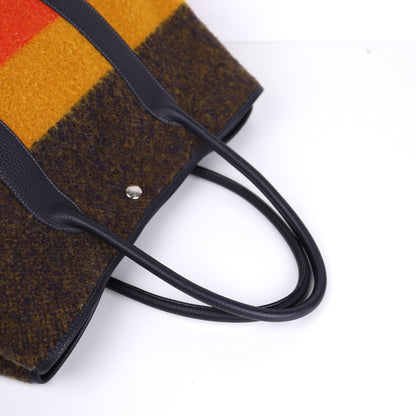 Hermes｜ Limited Garden Party PM  Wool Handbag