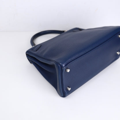 Hermes｜ Kelly 28 Handbag Togo Prussian Blue 2009