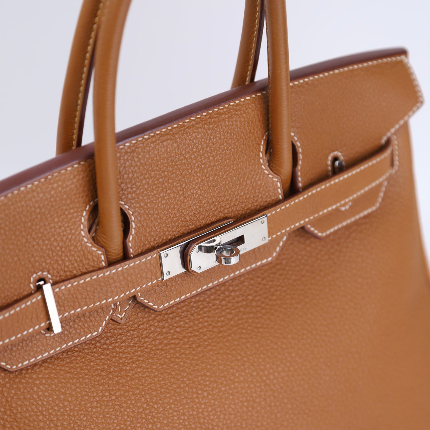 Hermes Birkin 30 Handbag in Togo Gold 2008,hardware