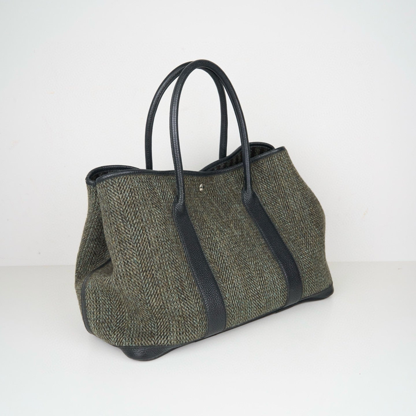 Hermes｜ Garden Party PM  Wool Handbag 2003