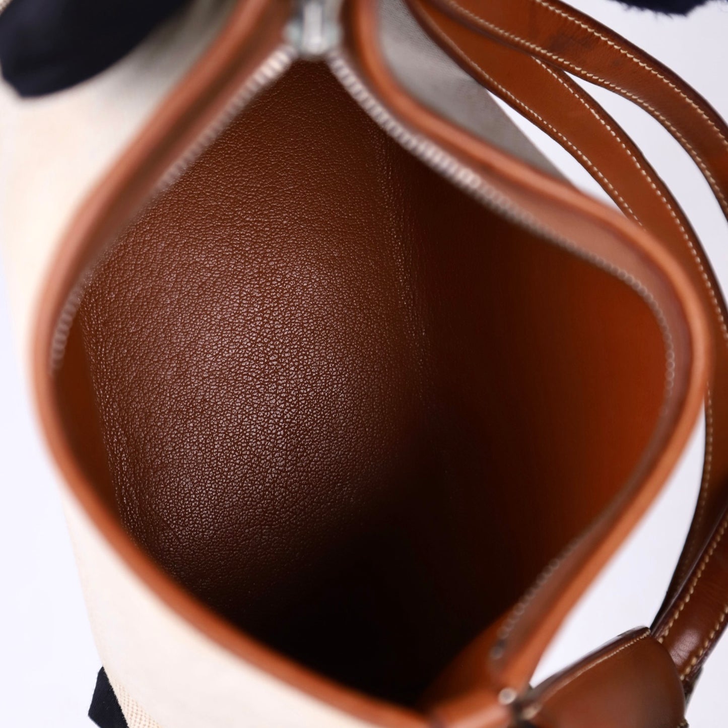 Hermes｜ Berlingot Shoulder Bag Barenia/Toile 2001