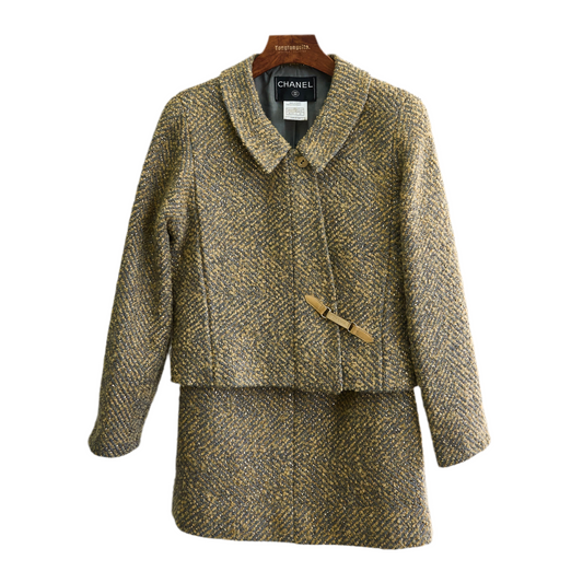 Chanel | Wool Silk Woven Suit Size 40 00A