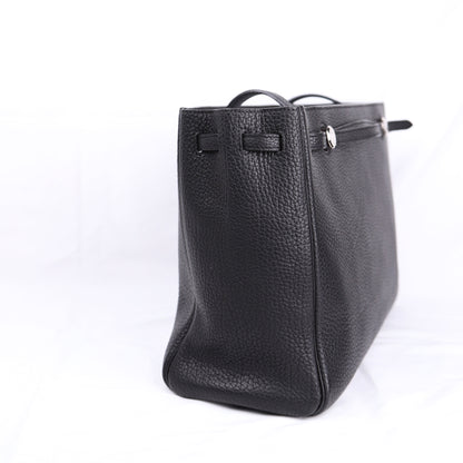 Hermes Cabana Tote Bag in Black Togo 2002