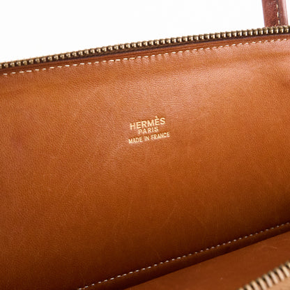 Hermes｜Bolide 31 2-way Handbag Pig Skin Peau De Porc Toffee 2001