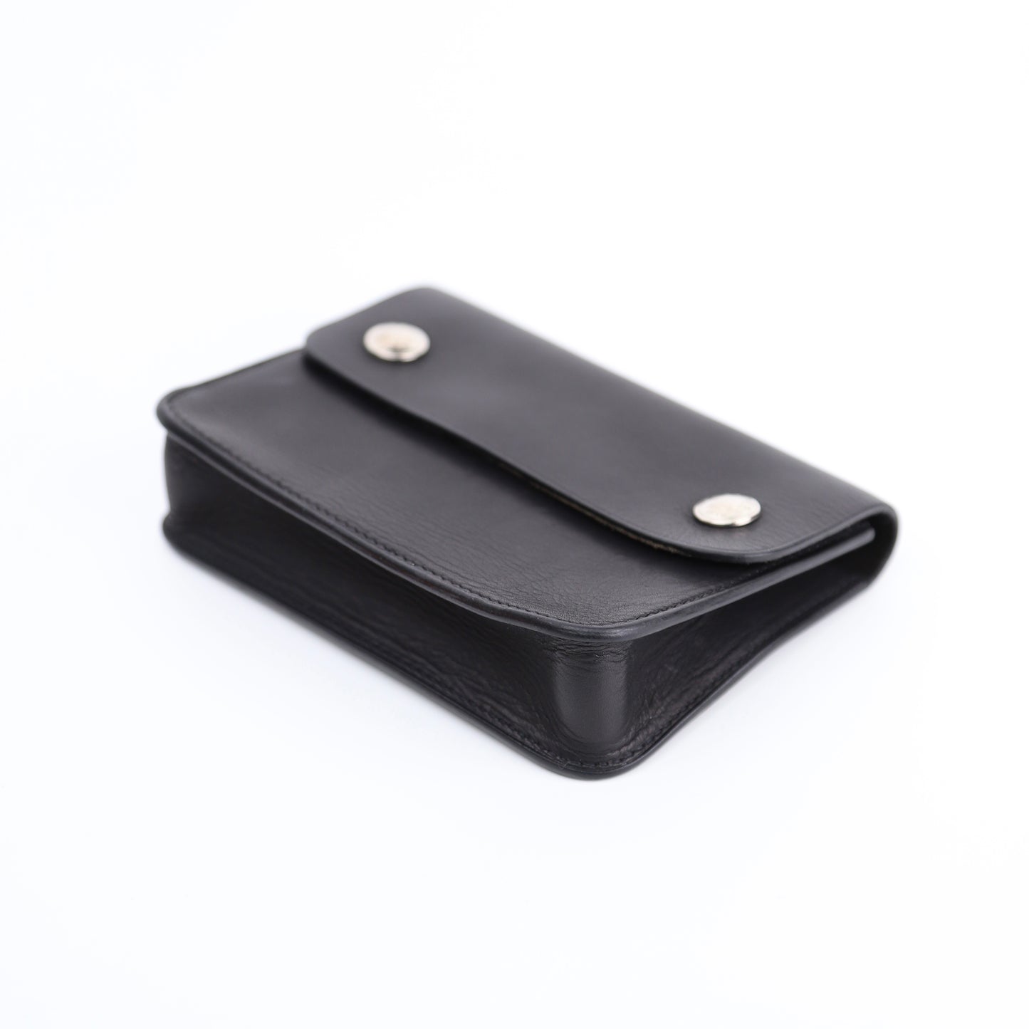 Hermes Pochette Green Belt Bag in Black Barenia 2000,corner2