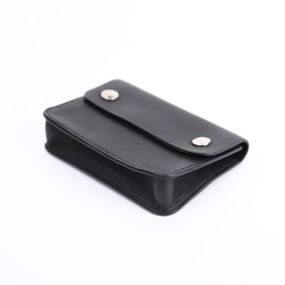 Hermes Pochette Green Belt Bag in Black Barenia 2000,corner2