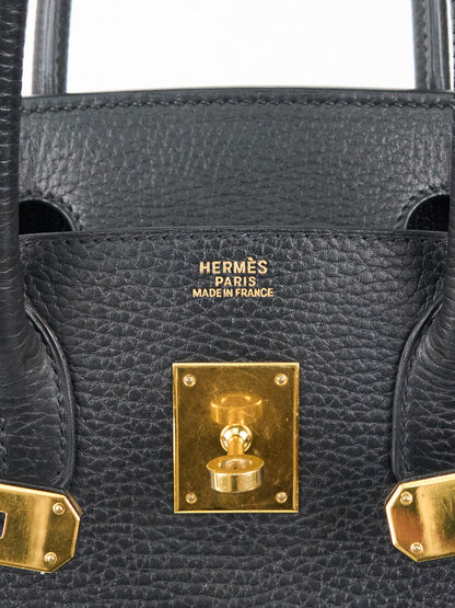 Hermes｜Birkin 30 Handbag  Vachette Ardennes Black  2003