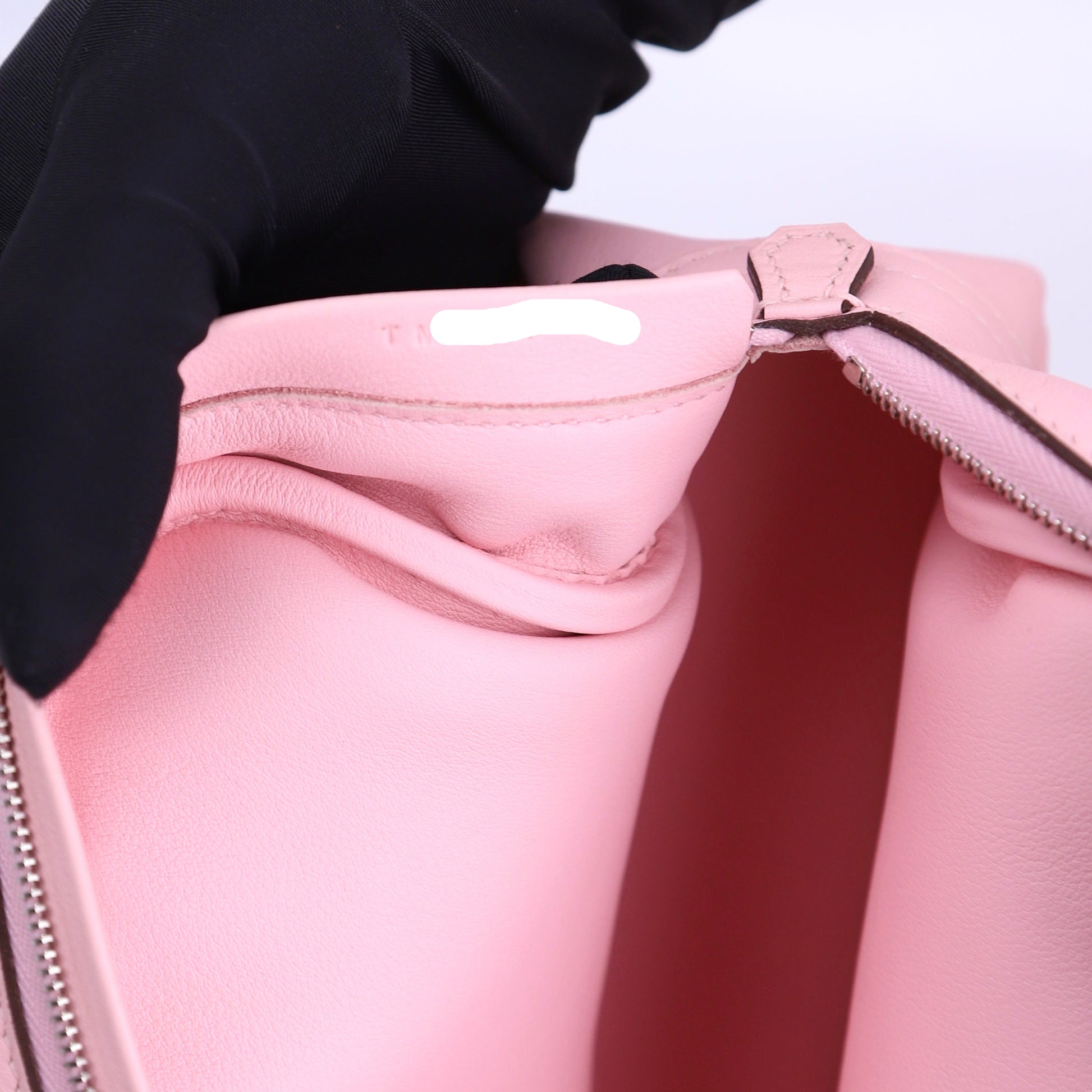Hermes Plume Mini Handbag Plume in Rose Sakura Swift 2015, year stamp T