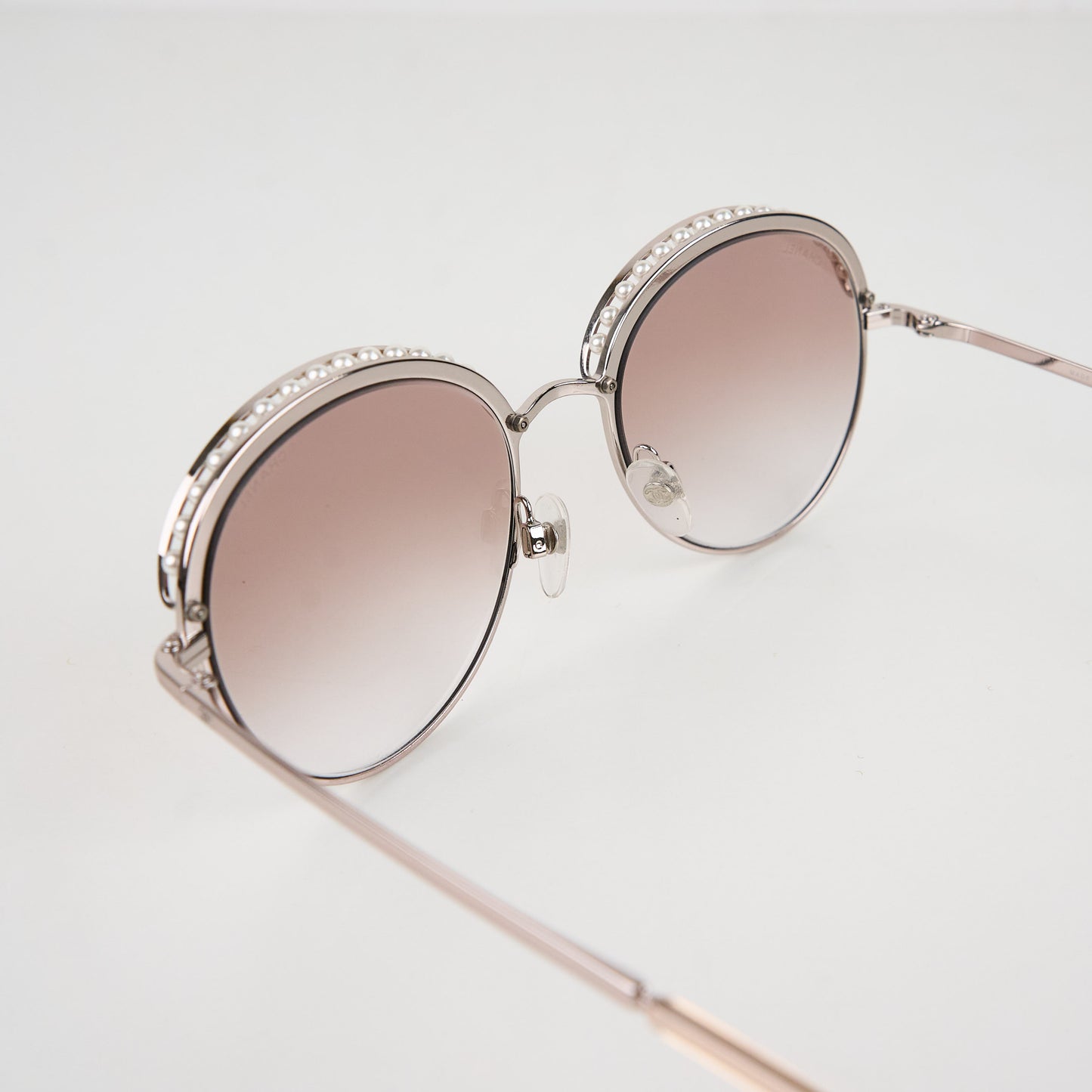 Chanel | Pearl Sunglasses Pink Gold 4247-H