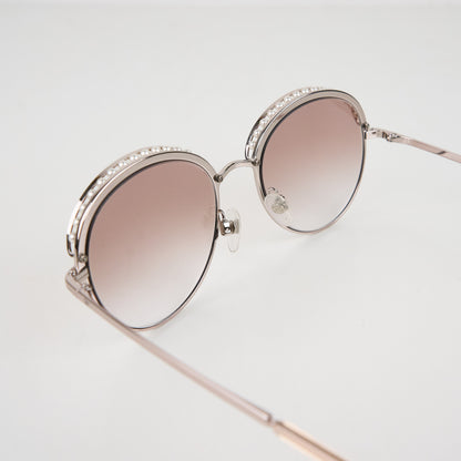 Chanel | Pearl Sunglasses Pink Gold 4247-H