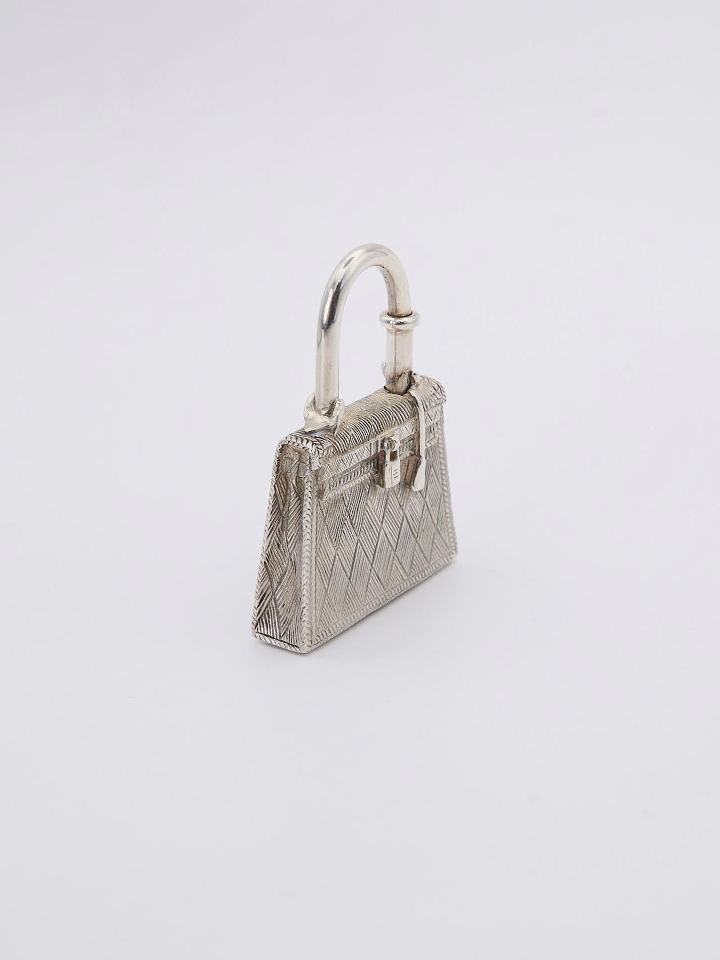 Hermes |Kelly bag  motif Cadena Silver S925