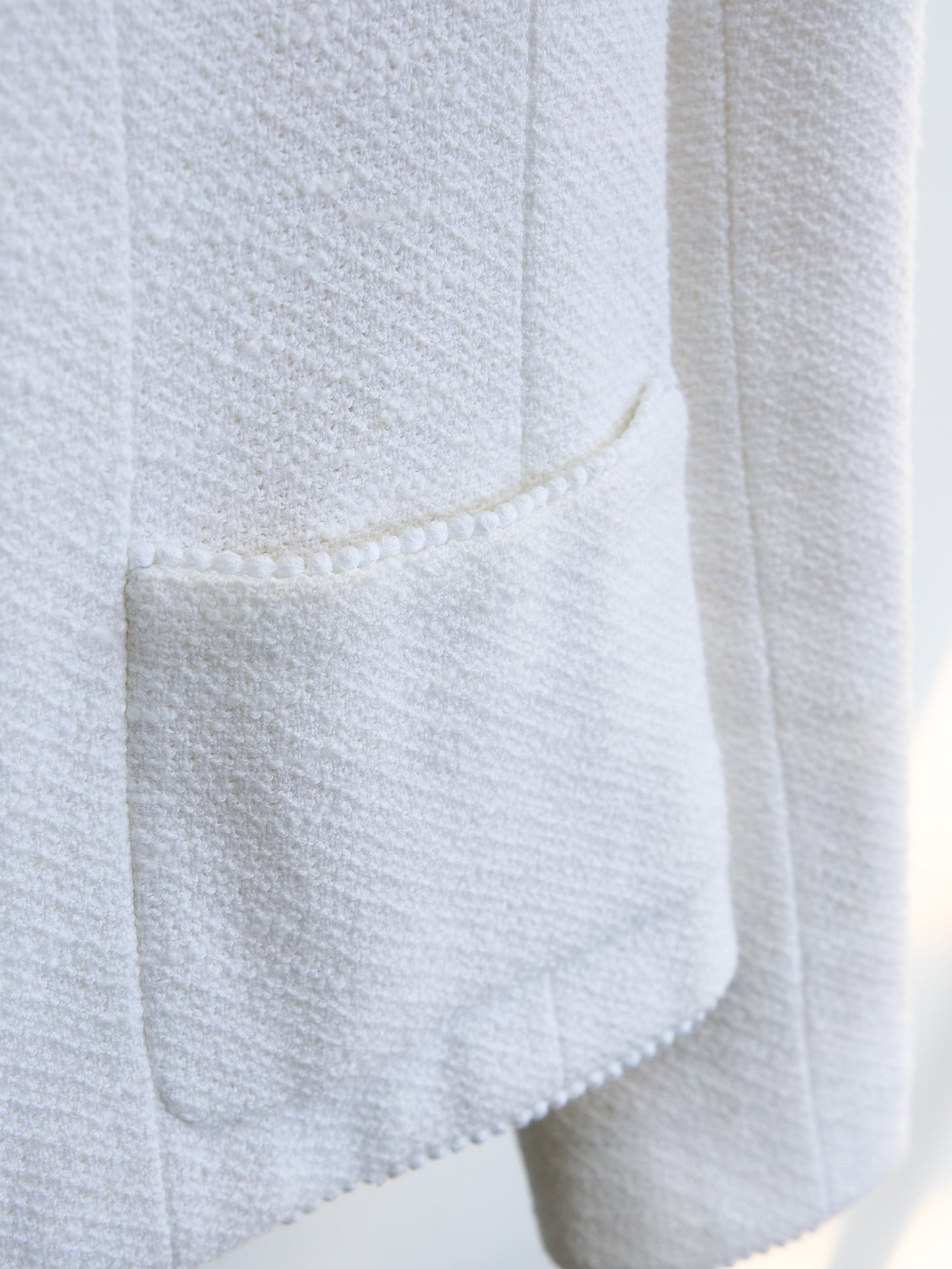 Chanel |  White Wool Jacket 1992