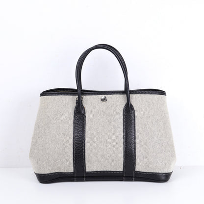 Hermes｜ Garden Party  TPM  Handbag Buffalo/Toile 2005