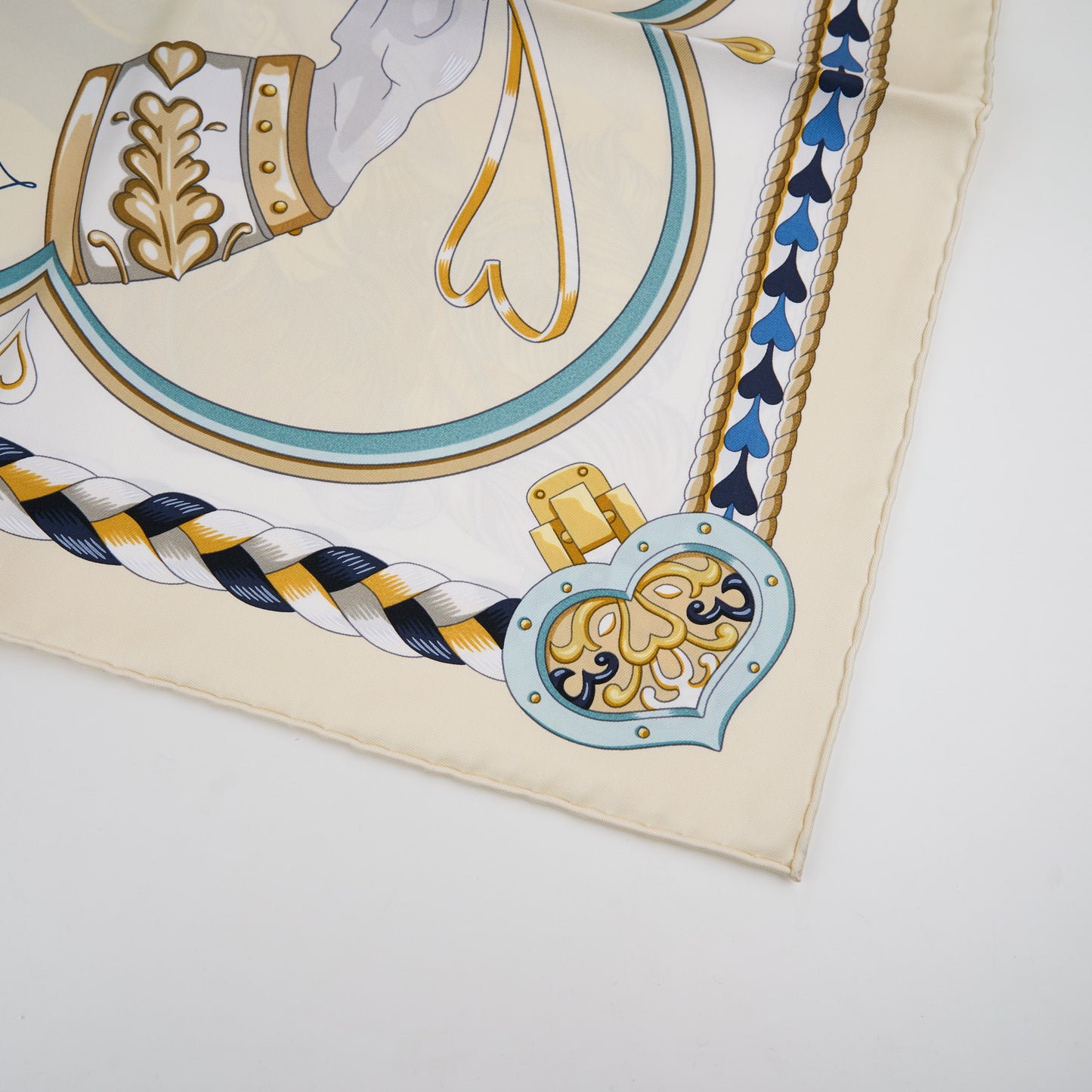 Hermes | Silk Scarf Carre 90 Harnais de Coeur