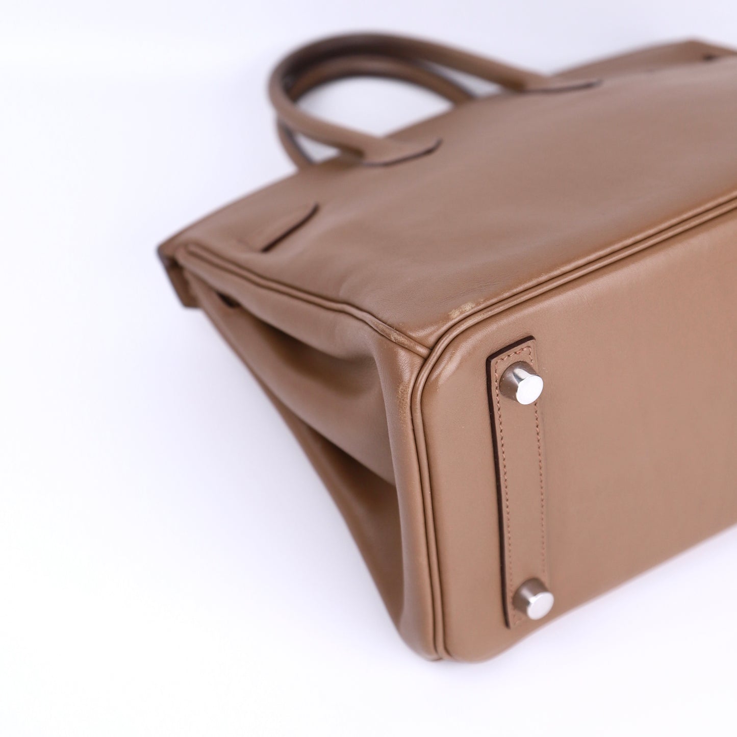 Hermes Birkin 25 Handbag in Swift Alezan 2009，corner3