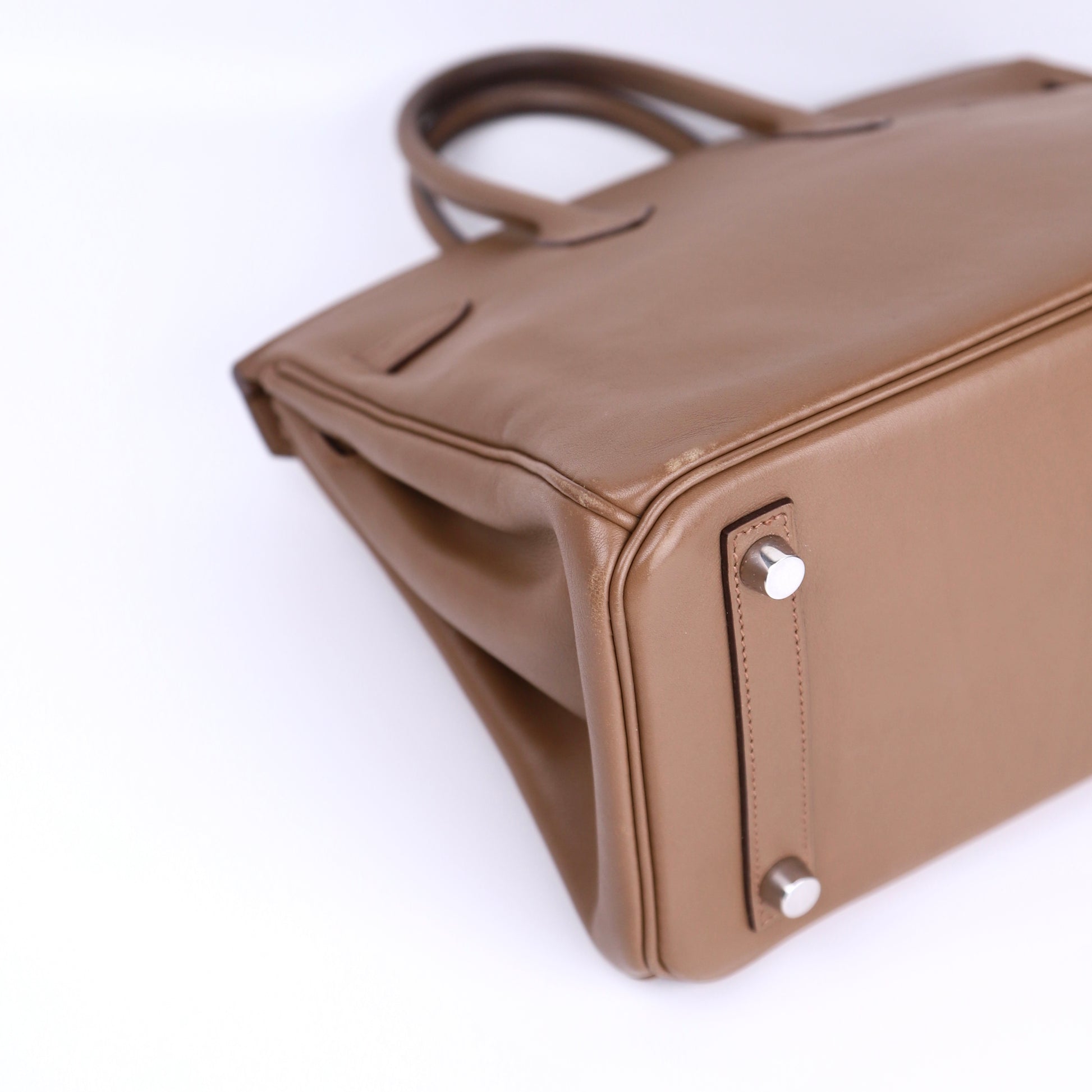 Hermes Birkin 25 Handbag in Swift Alezan 2009，corner3