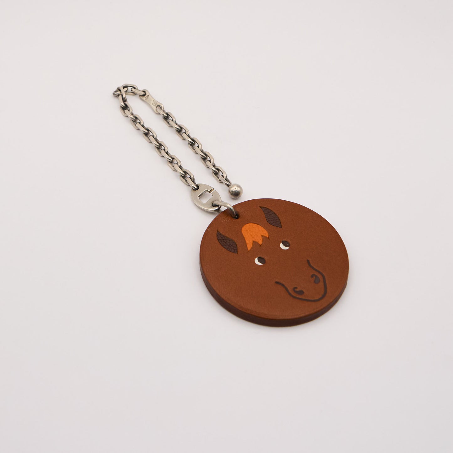 Hermes |S925 chain Bag Charm Barenia Horse