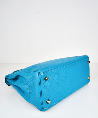Hermes｜Kelly 28 Togo Turquoise Blue 2004