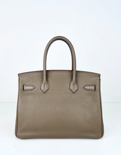 Hermes｜Birkin 30 Club Togo/Lizard  Etain/Graphite/Vert Olive  2011
