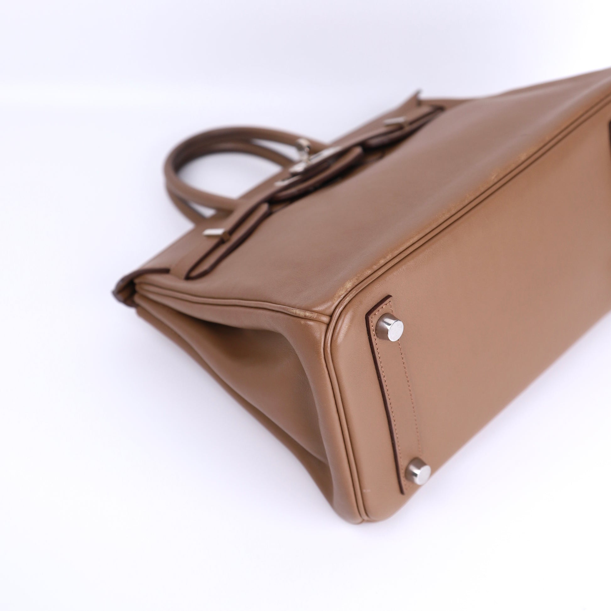 Hermes Birkin 25 Handbag in Swift Alezan 2009，corner1