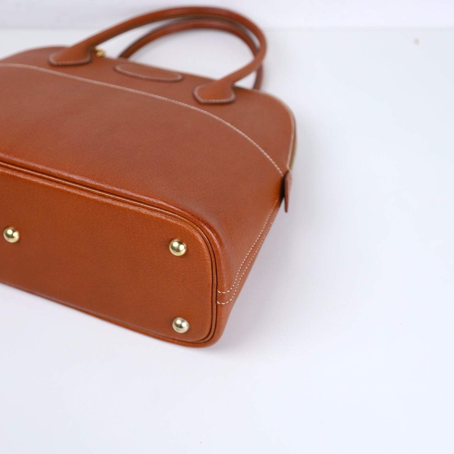 Hermes｜Bolide 31 2-way Handbag Pig Skin Peau De Porc Toffee 2001