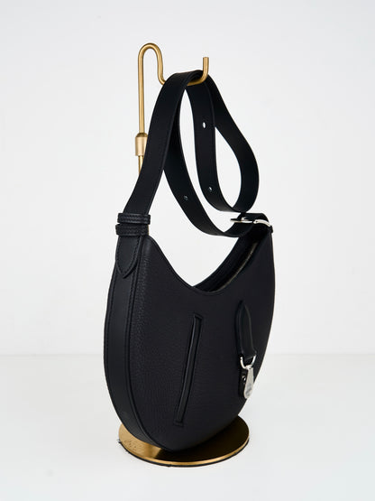 Hermes｜ P'tit Arcon Bag Black Togo and Swift Palladium Hardware