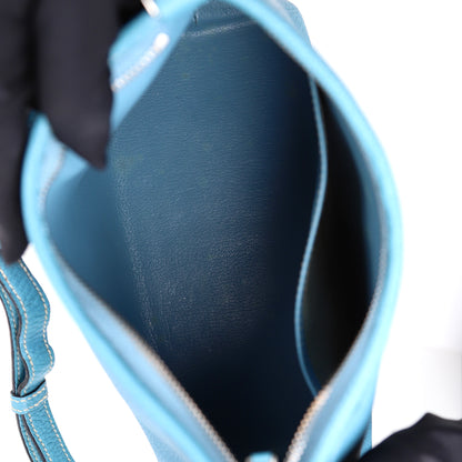 Hermes Berlingot Shoulder Bag in Togo Blue Jean 2003，inside