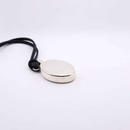 Hermes Sterling Silver Perfume Bottle Pendant Necklace