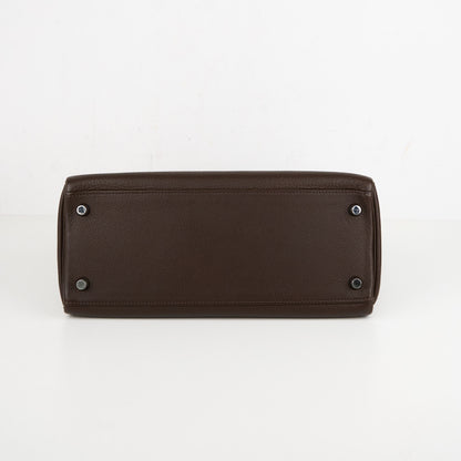 Hermes｜ Kelly 28 Handbag  Togo Chocolate 2007