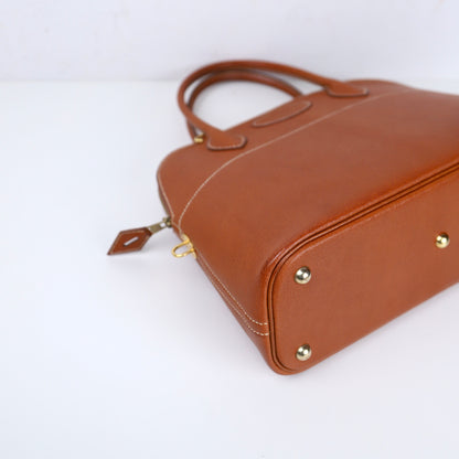 Hermes｜Bolide 31 2-way Handbag Pig Skin Peau De Porc Toffee 2001