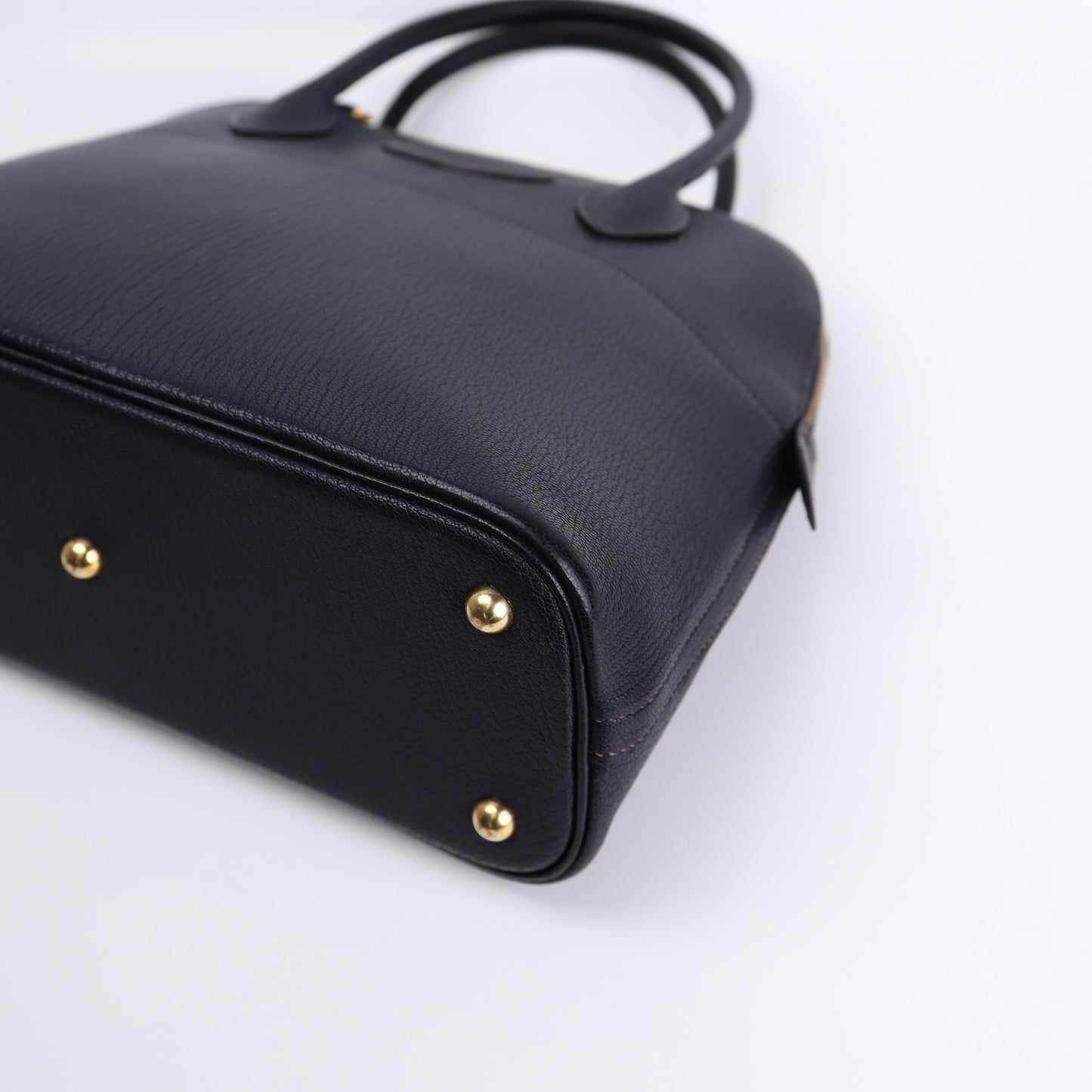 Hermes Bolide 31 in Chevre Bleu Indigo 2000,corner2