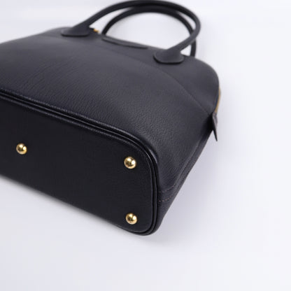 Hermes Bolide 31 in Chevre Bleu Indigo 2000,corner2