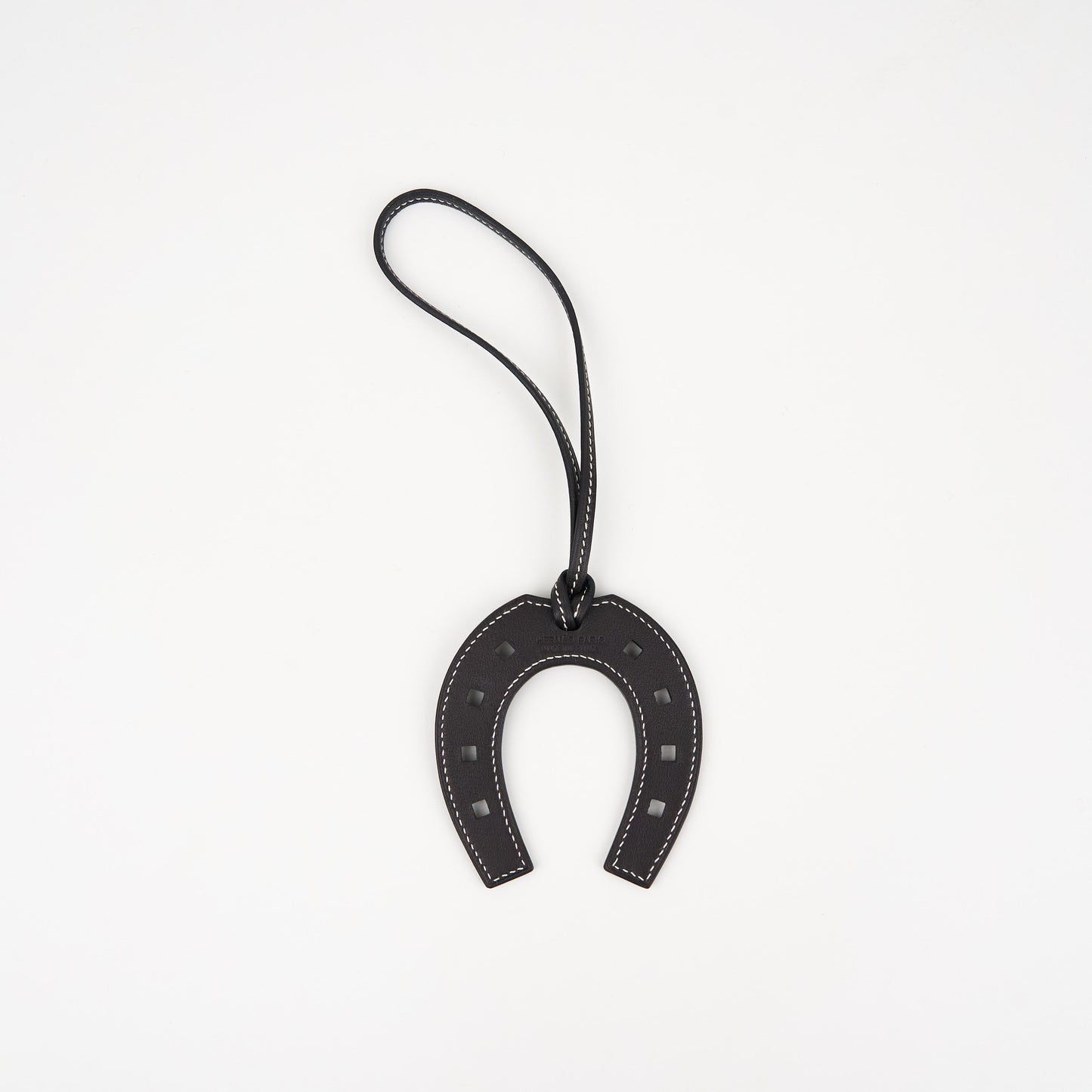 Hermes|Paddock Fer a Cheval Horse shoe Charm swift Ebene