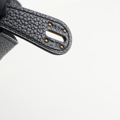 Hermes｜ Lindy 30 2-way Handbag  Black Taurillon Clemence 2011