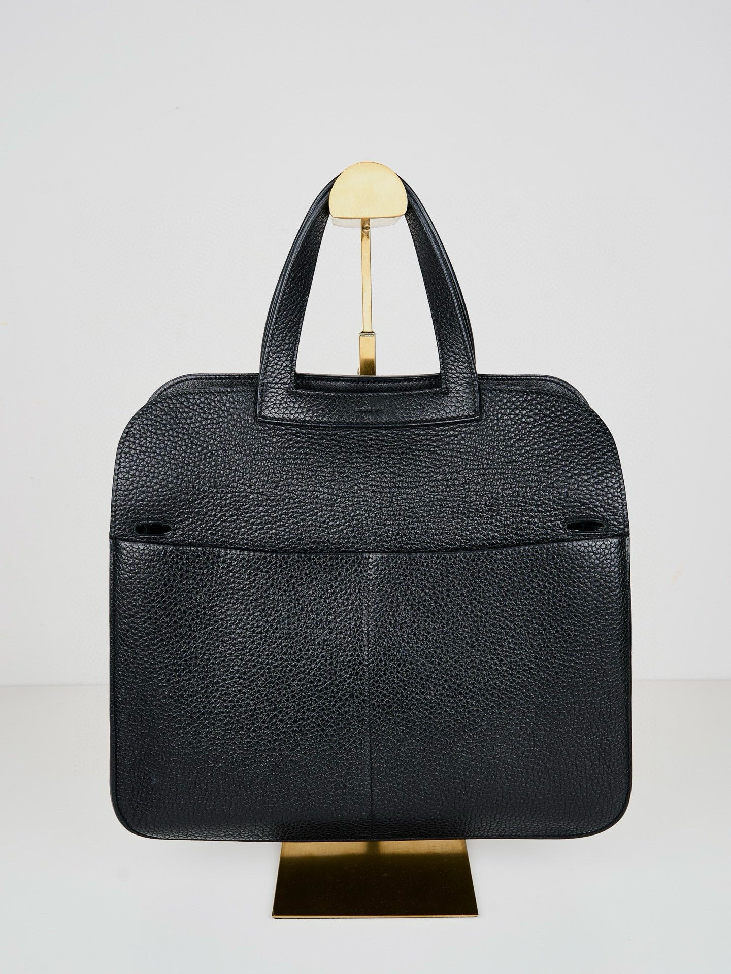 Hermes｜ Halzan 31 Black Taurillon Clemence 5 way handbag  C 2018