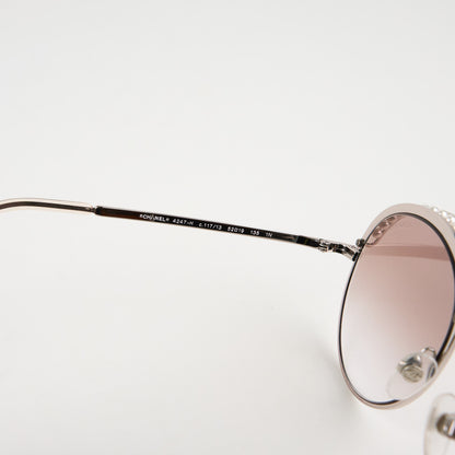Chanel | Pearl Sunglasses Pink Gold 4247-H
