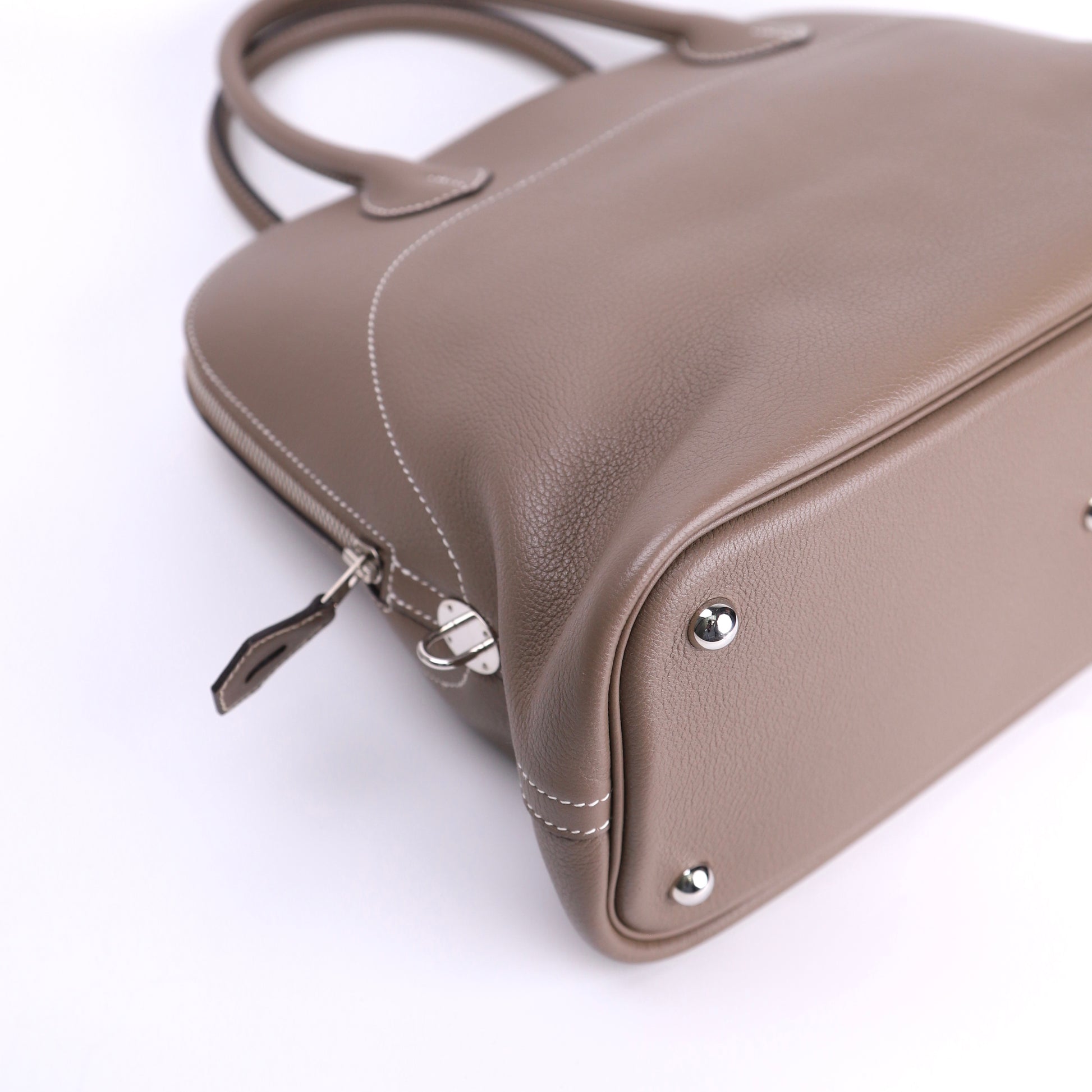 Hermes Bolide Relax 35 Handbag in Novillo Etoupe 2015,corner3