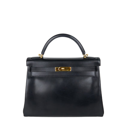 Hermes｜ Kelly32 Handbag  Box Calf 2000