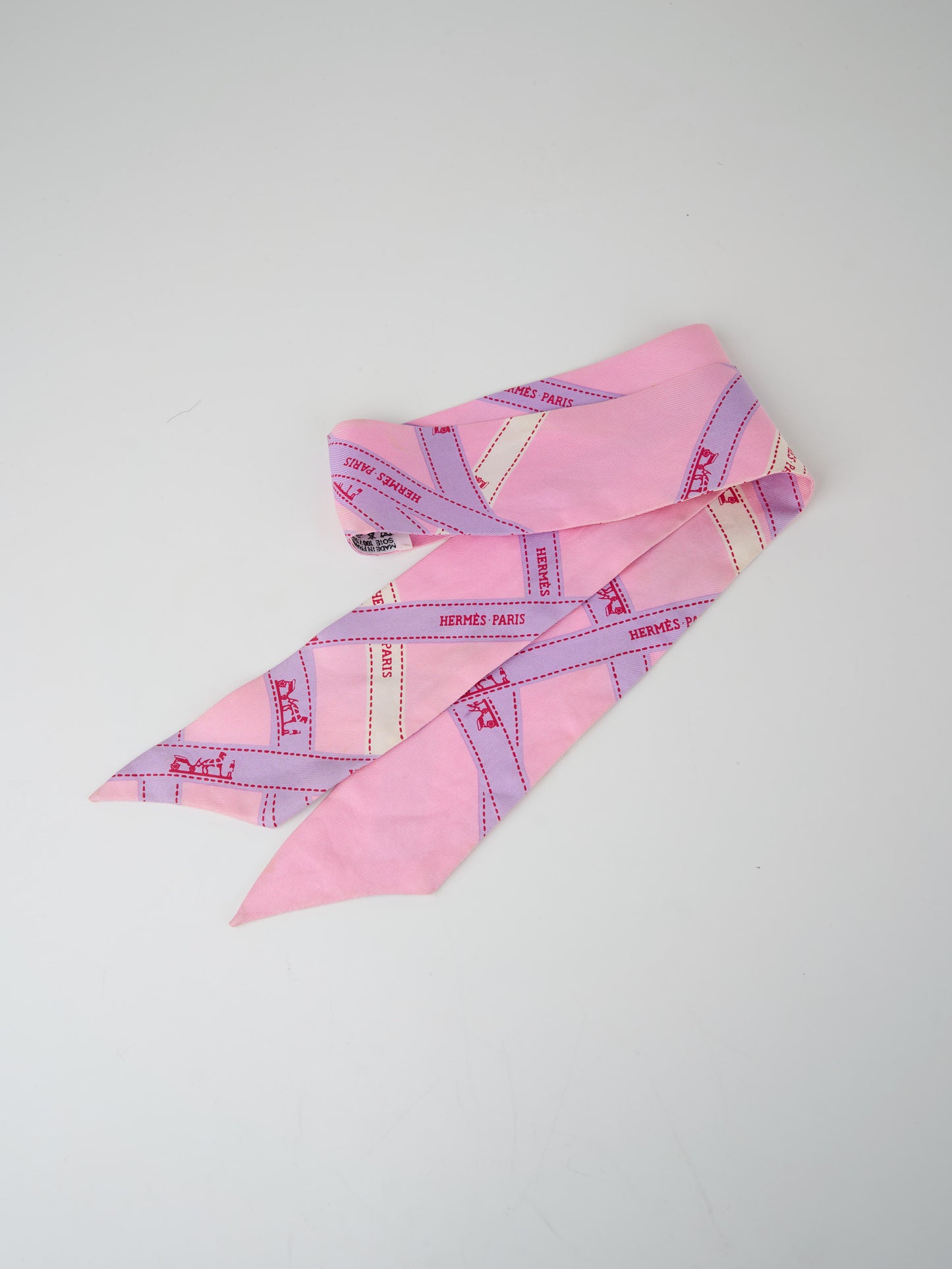 Hermes |Pink Ribbon   twilly