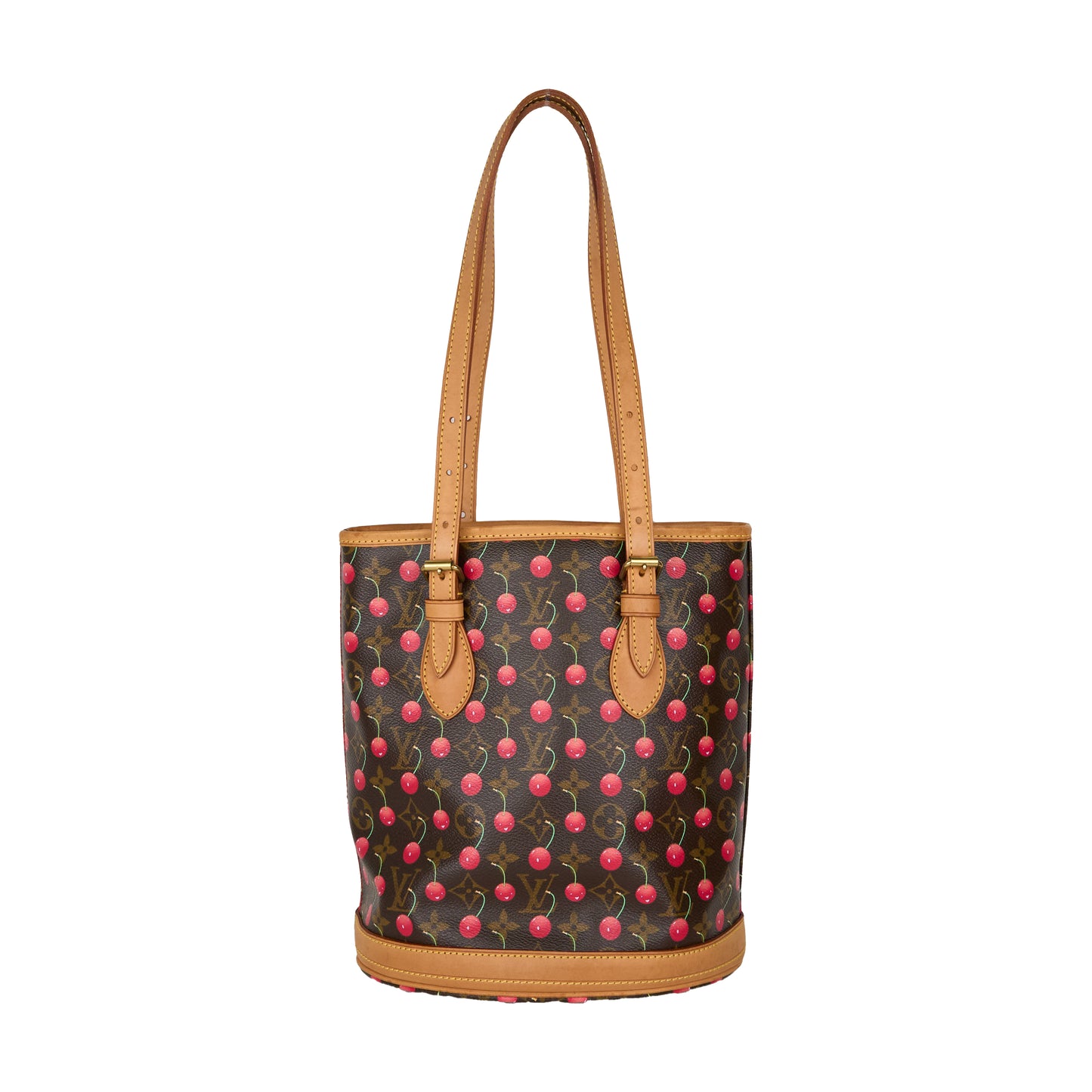 Louis Vuitton X Takashima Murakami 2005 Monogram Cherry  Tote Handbag