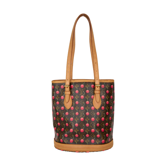 Louis Vuitton X Takashima Murakami 2005 Monogram Cherry  Tote Handbag