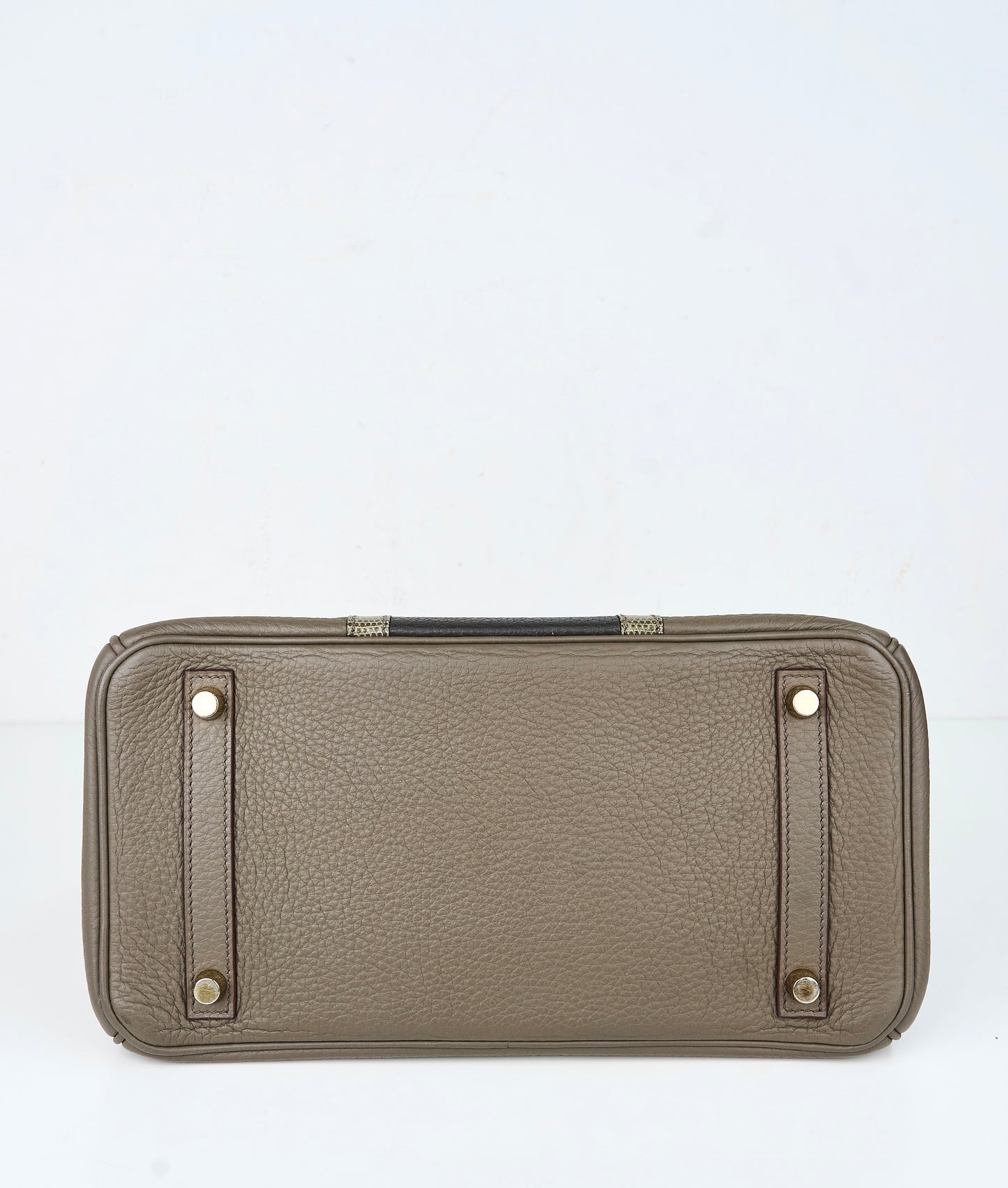 Hermes｜Birkin 30 Club Togo/Lizard  Etain/Graphite/Vert Olive  2011