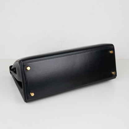 Hermes｜ Kelly32 Handbag  Box Calf  Black 2002