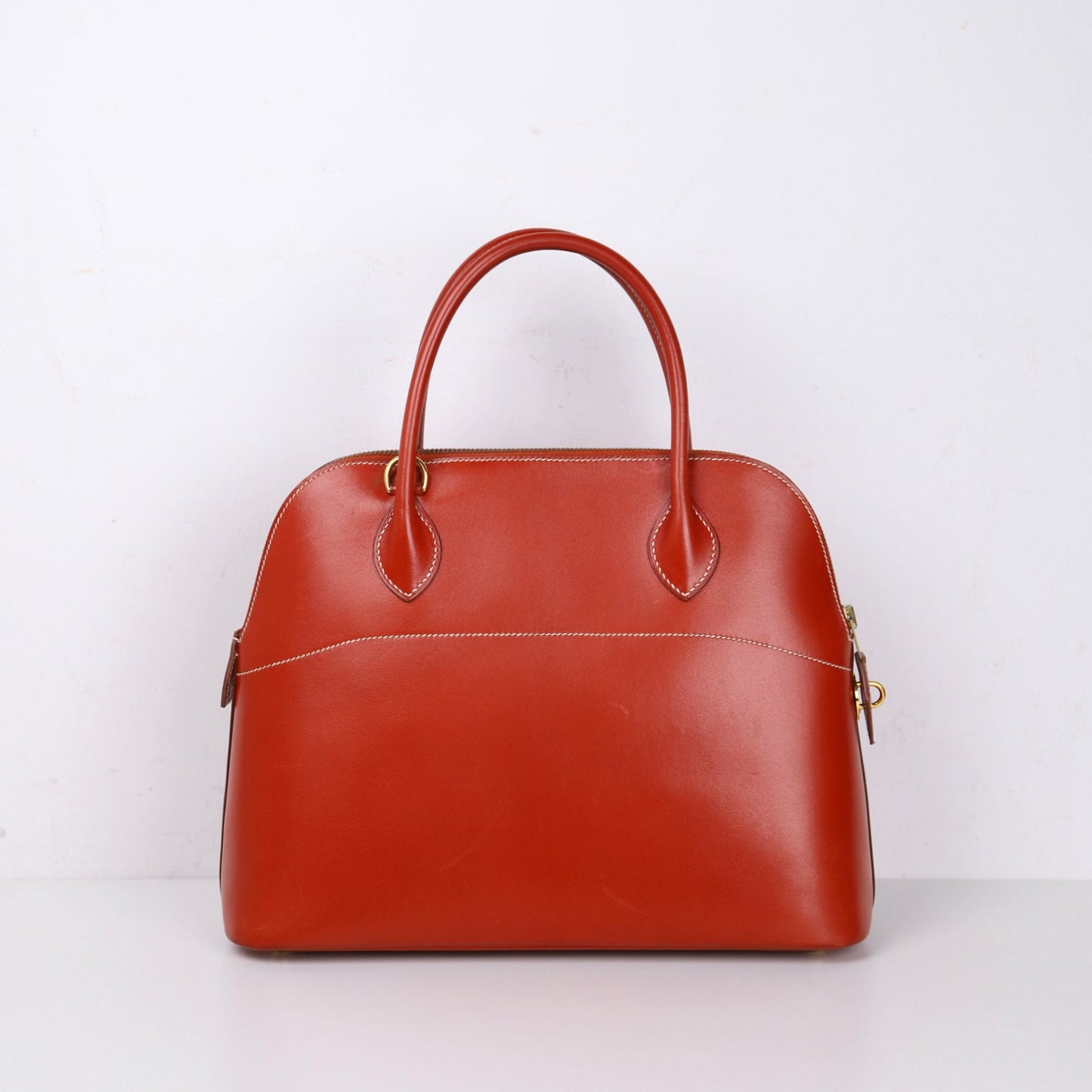 Hermes｜Bolide 31 Handbag Box Calf Brique 1995